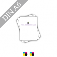 Flyer | 300g Papier matt + Folienkaschierung | DIN A6 | 4/4-farbig